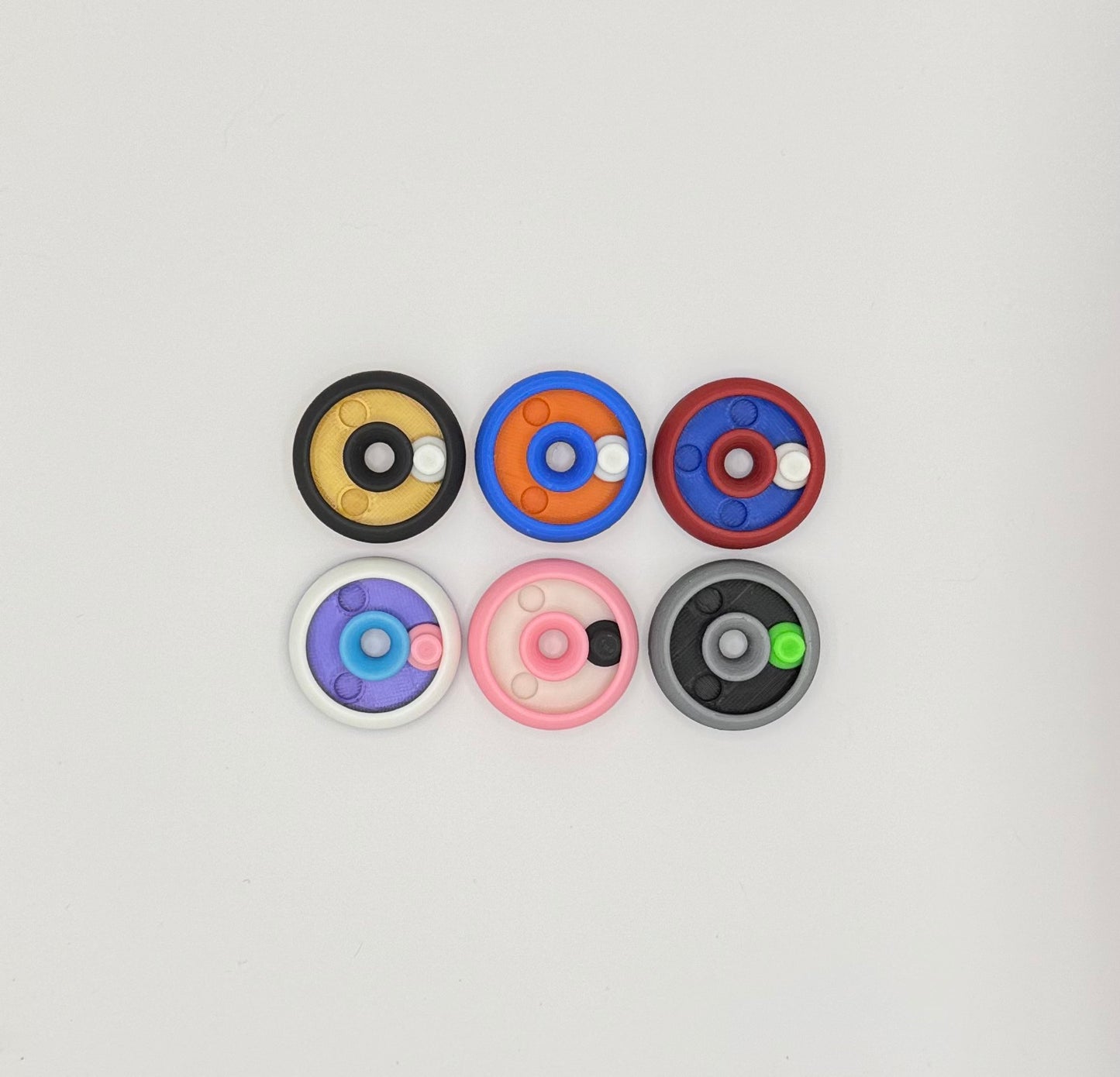 Magnetic Click-Stop Fidget Device – Circular Fidget Slider | Customizable 3, 4, or 5 Stop Magnetic Track | Personalized to your preference