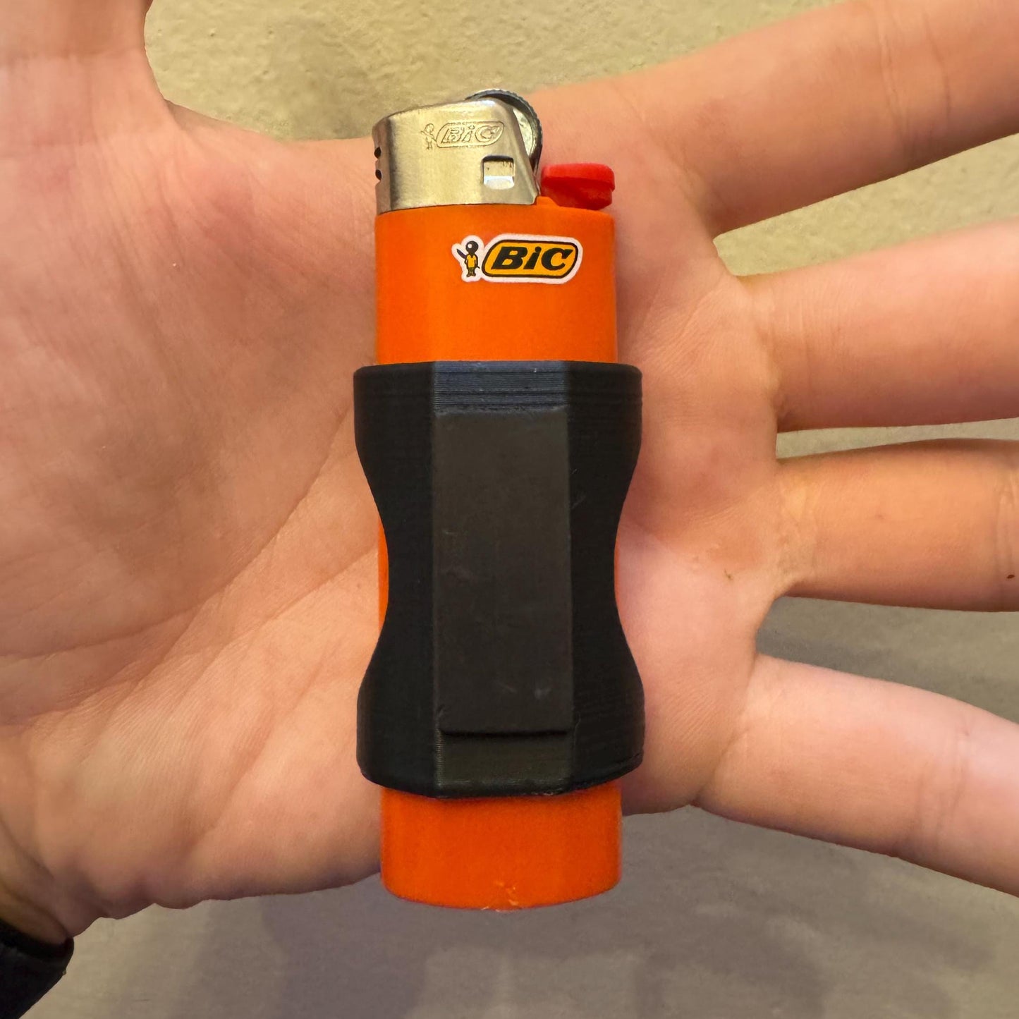 Magnetic Lighter Holder | Snap-On Design for Large/Mini Bic Lighters | Free Shipping within US