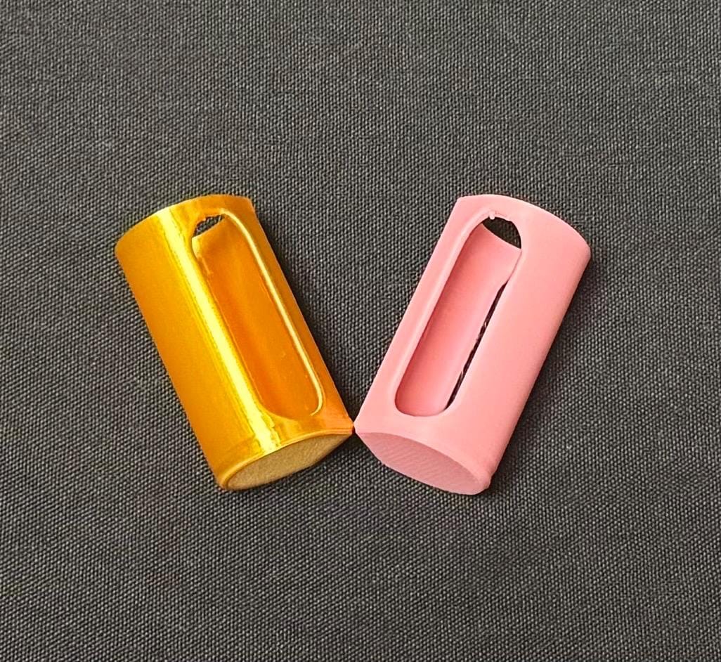 Gold and Pink color samples
