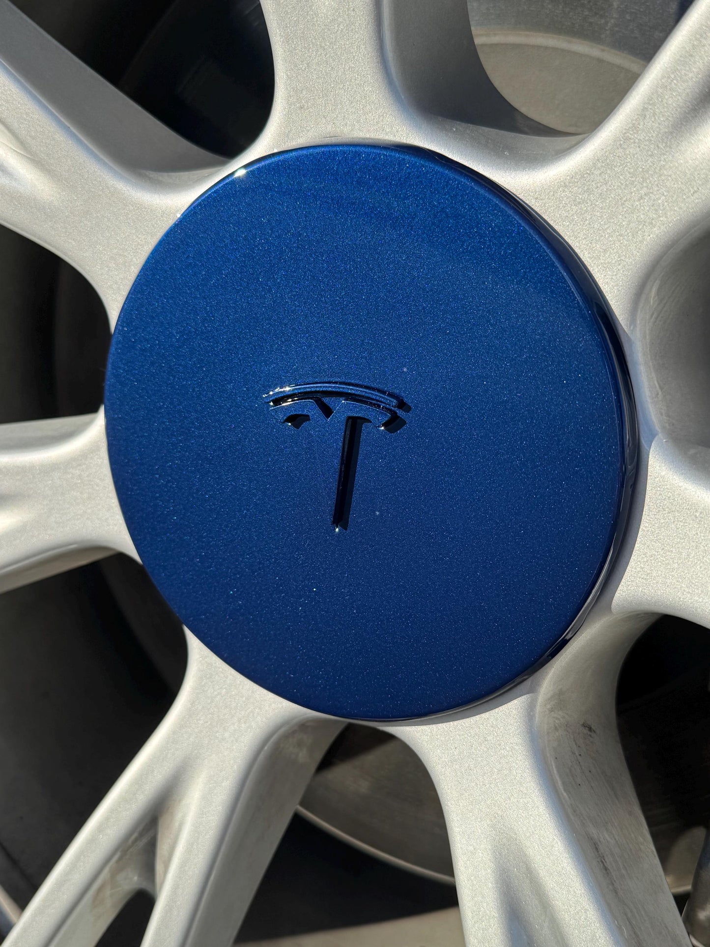 Gemini Mid-Wheel Cover in Deep Blue with Deep Blue T