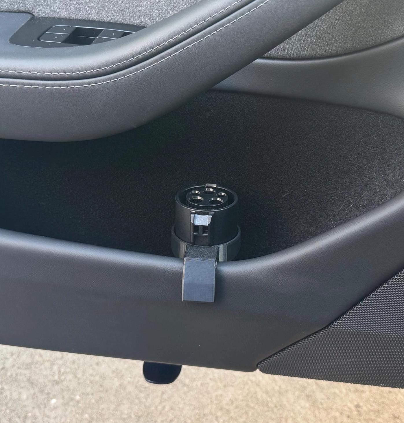 Tesla Public Charger J1772 Adapter Driver Door Holder for Tesla Model 3/Y (2020-2025) | Free Shipping within US