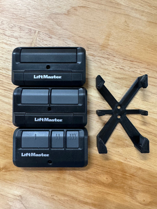 Garage Door Remote Wall Mount Bracket (Liftmaster / Chamberlain / Others) | Screw, Adhesive, or Magnetic Mounting | Free Shipping within US