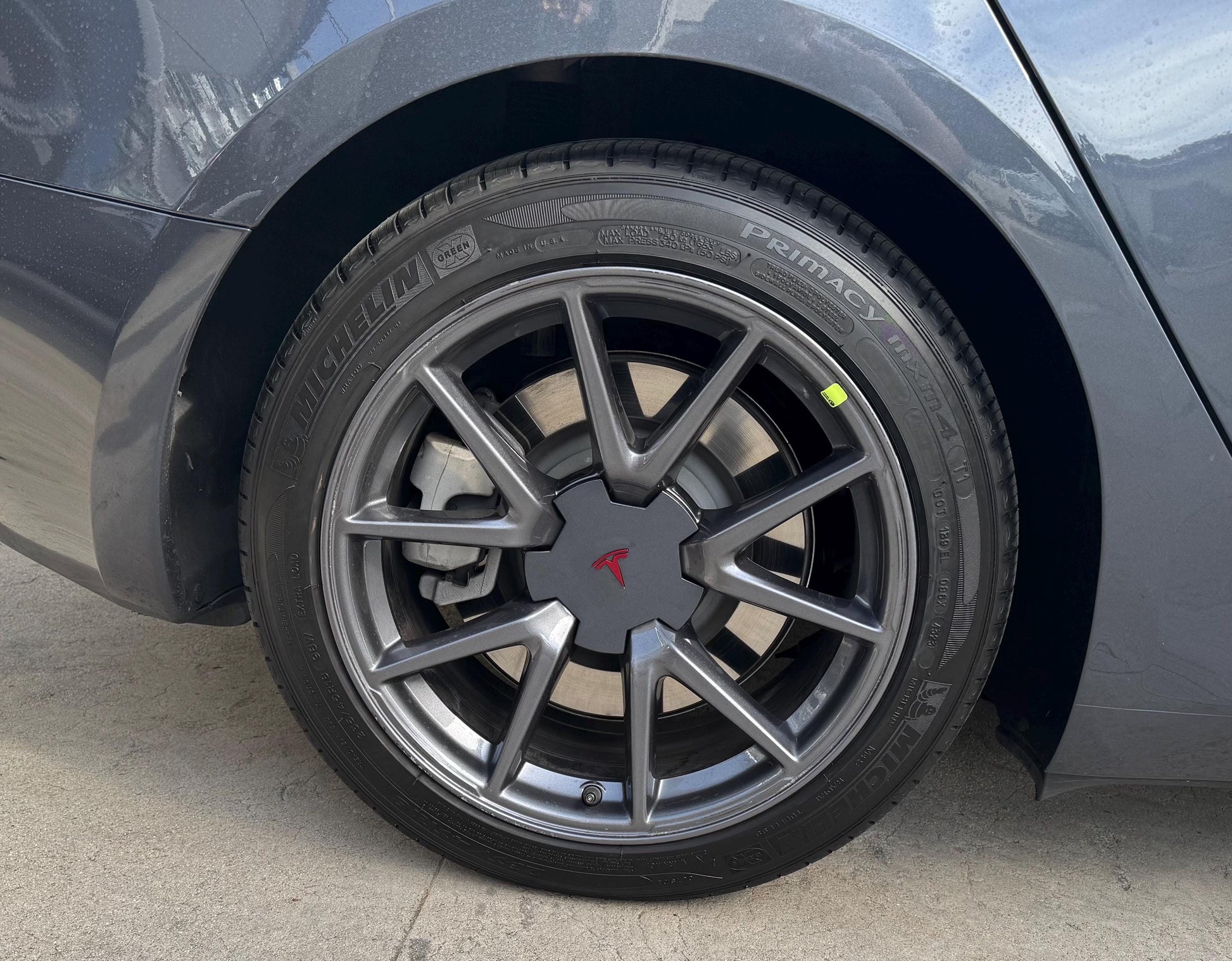 Midnight Silver with Red Multi-Coat T