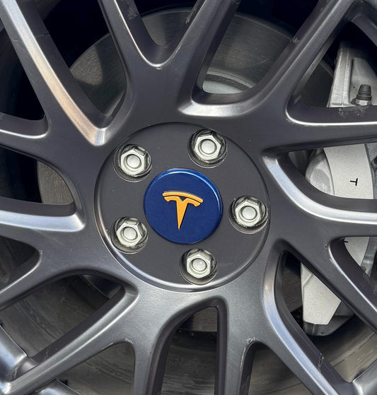 Tesla Model 3 Painted Center Cap / Hub Cap Cover for 18" Photon Wheel (2024-) | Set of 4 | Customizable Colors & Logos