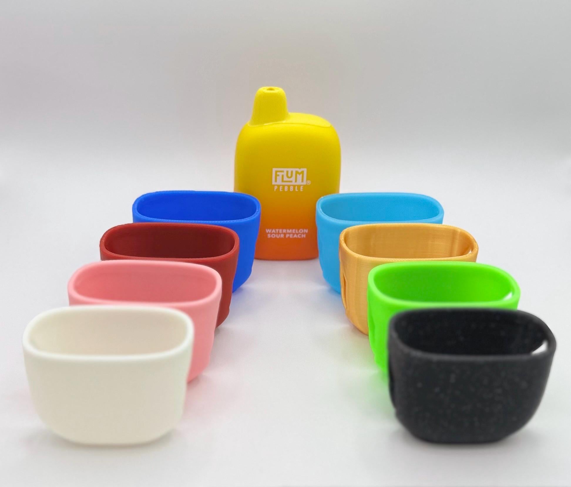 FLUM Pebble Vaporizer Holder | Adhesive or Magnetic Backing | Loose-Fit or Tight-fit | Free Shipping within US (Pebble X Coming Soon!)