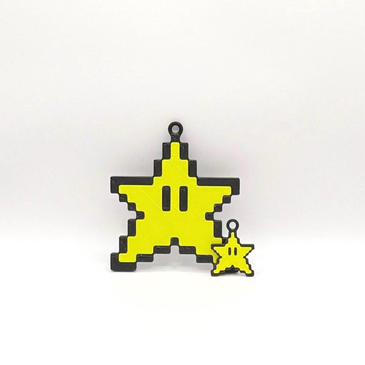 Nintendo Pixel Sprite Keychain or Ornament – Retro Gamer Gift