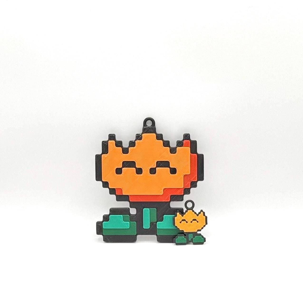 Nintendo Pixel Sprite Keychain or Ornament – Retro Gamer Gift
