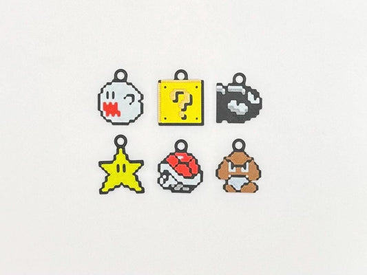 Nintendo Pixel Sprite Keychain or Ornament – Retro Gamer Gift