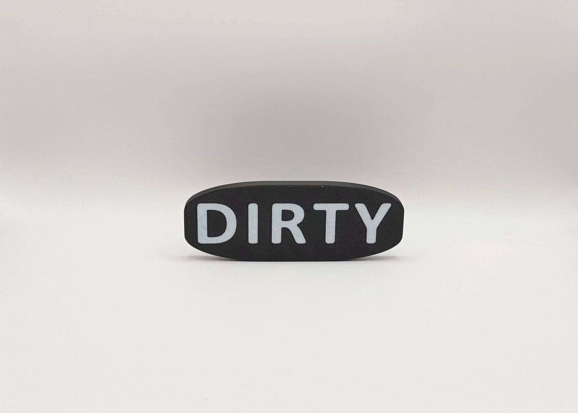 Personalizable Clean / Dirty Magnet for Dishwasher / Washing Machine / Dryer