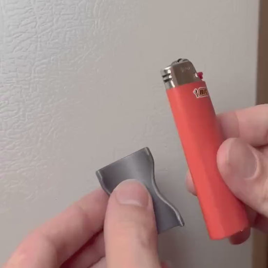 Magnetic Lighter Holder | Snap-On for Bic Lighters