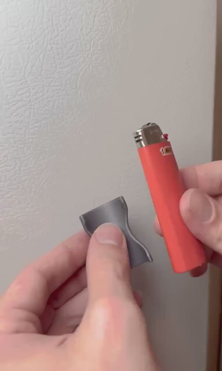 Magnetic Lighter Holder | Snap-On for Bic Lighters